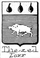 Thezel Coat of Arms / Family Crest 0