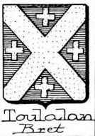 Toulalan Coat of Arms / Family Crest 0