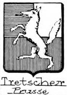 Tretscher Coat of Arms / Family Crest 1