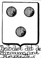 Tribolet Coat of Arms / Family Crest 1