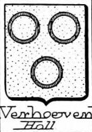 Verhoeven Coat of Arms / Family Crest 3