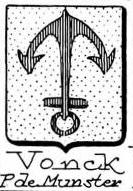 Vonck Coat of Arms / Family Crest 2