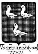 Voorburch Coat of Arms / Family Crest 1
