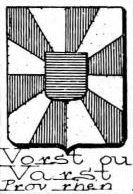 Vorst Coat of Arms / Family Crest 1
