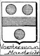 Vorsterman Coat of Arms / Family Crest 1