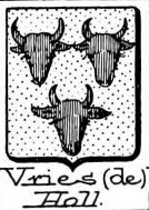 Vries Coat of Arms / Family Crest 2