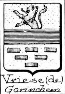 Vriese Coat of Arms / Family Crest 5