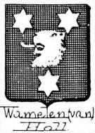 Wamelen Coat of Arms / Family Crest 1