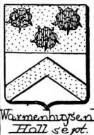 Warmenhuysen Coat of Arms / Family Crest 0