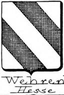Wehren Coat of Arms / Family Crest 1
