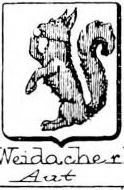 Weidacher Coat of Arms / Family Crest 1