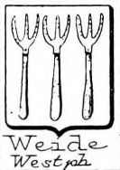 Weide Coat of Arms / Family Crest 2