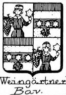 Weingartner Coat of Arms / Family Crest 1