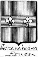 Weitersheim Coat of Arms / Family Crest 1