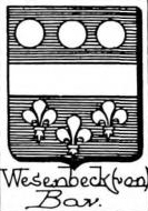 Wesenbeck Coat of Arms / Family Crest 3