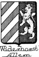 Widerhorst Coat of Arms / Family Crest 0