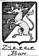 Zierer Coat of Arms / Family Crest 1