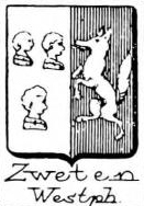 Zweten Coat of Arms / Family Crest 1
