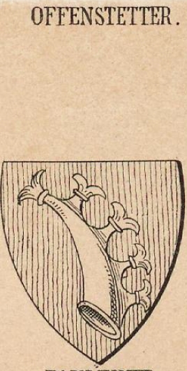 Offenstetter Coat of Arms / Family Crest 1