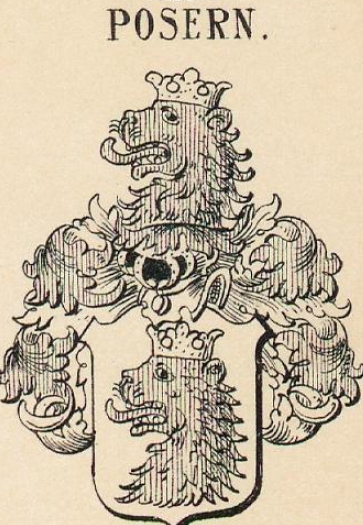 Posern Coat of Arms / Family Crest 2