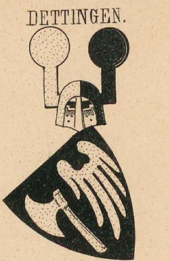 Dettingen Coat of Arms / Family Crest 1
