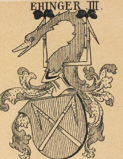 Ehinger Coat of Arms / Family Crest 3