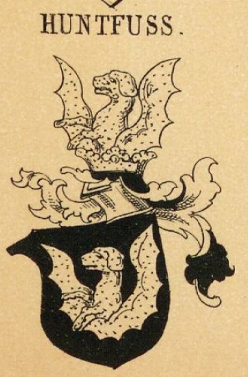 Huntfuss Coat of Arms / Family Crest 1