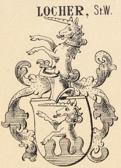 Locher Coat of Arms / Family Crest 2