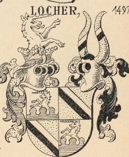 Locher Coat of Arms / Family Crest 3