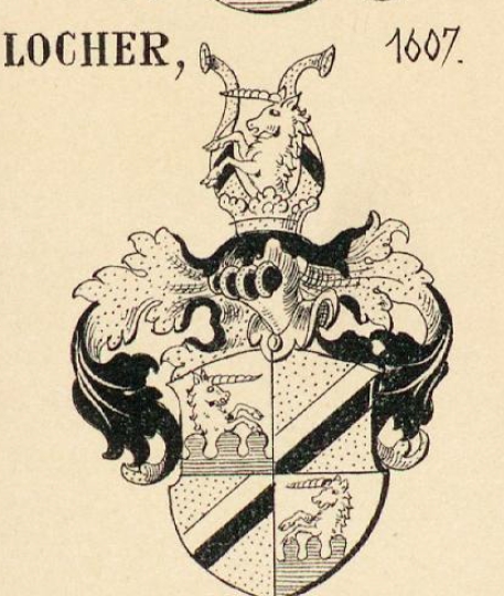Locher Coat of Arms / Family Crest 4