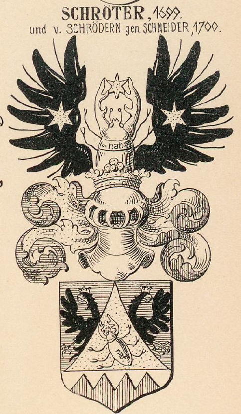 Schroter Coat of Arms / Family Crest 1